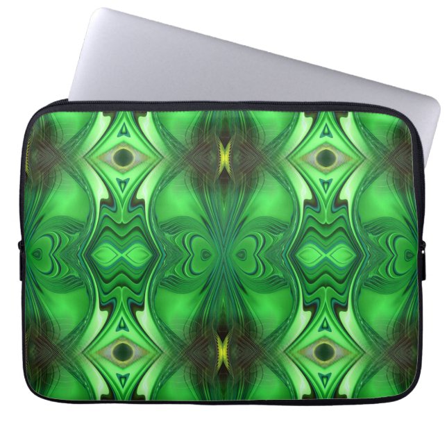 Heart Chakra Energy Repetera Mönster Laptop Fodral (Framsidan)