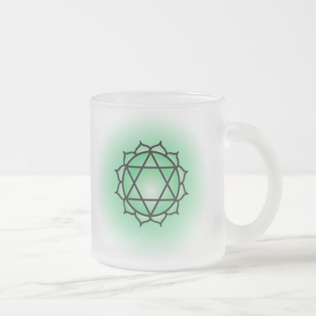 Heart Chakra Glass Mugg (Höger)
