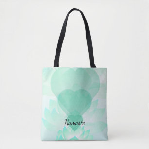 Heart Chakra Lotus Namaste Toe 2 Tygkasse