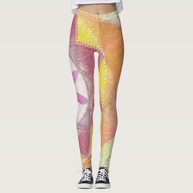 Heart Chakra Mandala Leggings (Framsida)