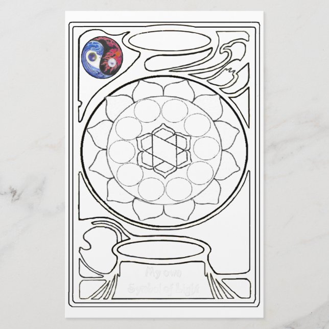 Heart Chakra Stationery Brevpapper (Framsida)