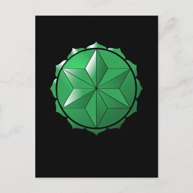 Heart Chakra Vykort (Framsida)