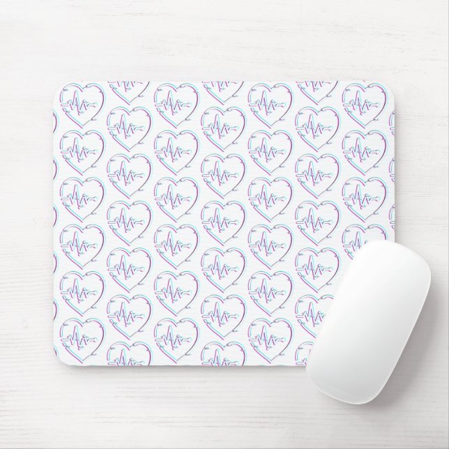 Heart Check Mousepad Musmatta (Med mus)