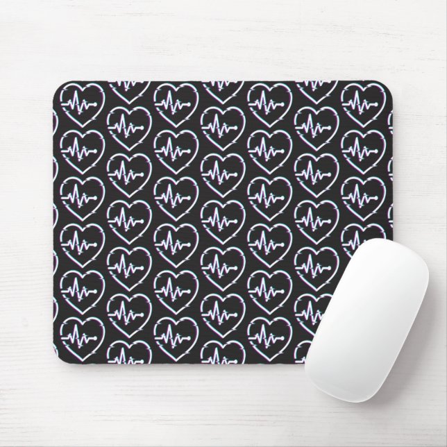 Heart Check Mousepad Musmatta (Med mus)