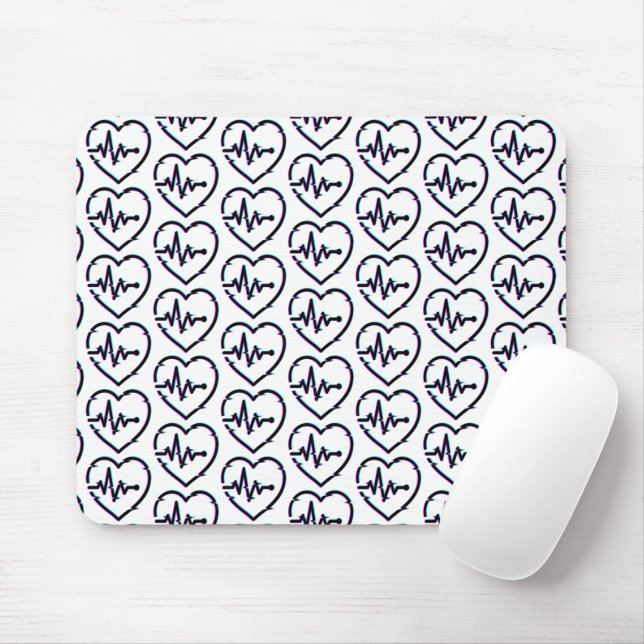 Heart Check Mousepad Musmatta (Med mus)