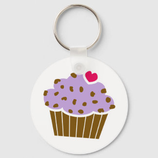 Heart Choco Chip Blueberry Cupaka Nyckelring