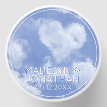 Heart Cloud Himlar Cute Modern Blue Personligt brö