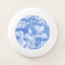 Heart Cloud Himlar Cute Roligt Modern Blue - eget 