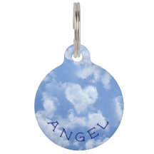 Heart Cloud Himlar Cute Roligt Modern Blue - eget 