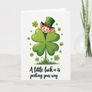 Heart Clover Luck Scenkort Kort