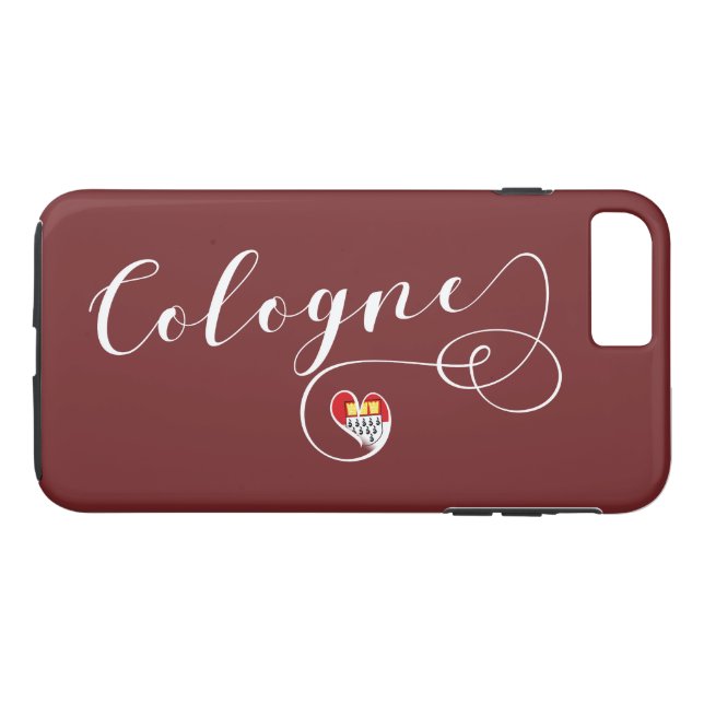 Heart Cologne Cell Phone Case, Köln Case-Mate iPhone Skal (Baksida (horisontal))
