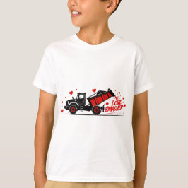 Heart Crasher Monster Lastbil Valentine Tee