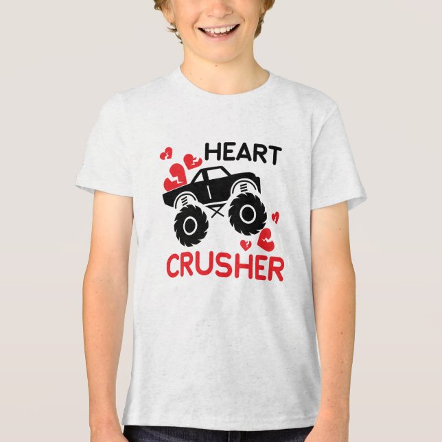 Heart Crusher Alla hjärtans dag  T Shirt (Framsida)