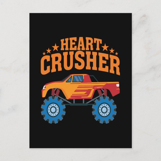 Heart Crusher Valentine Helg Vykort (Framsida)