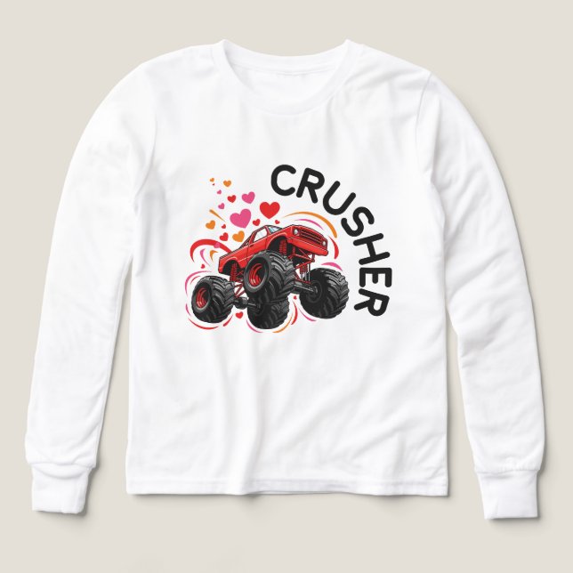 Heart Crusher Valentine's Day  T Shirt (Design framsida)
