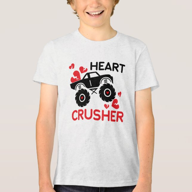 Heart Crusher Valentine's Day  T Shirt (Framsida)