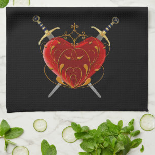 Heart & Daggers Kitchen Towel Kökshandduk