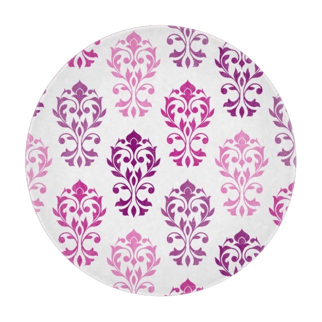 Heart Damask Art Ib Pinks Plums White (Framsidan)
