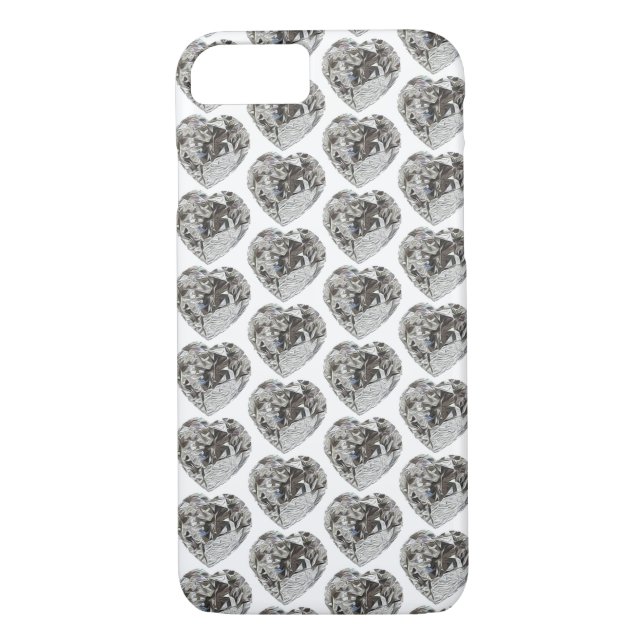 Heart Diamond Case-Mate iPhone Skal (Baksida)