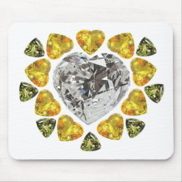 Heart Diamond Gemstone Art Musmatta