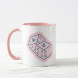 Heart Dice Valentine's day Mugg