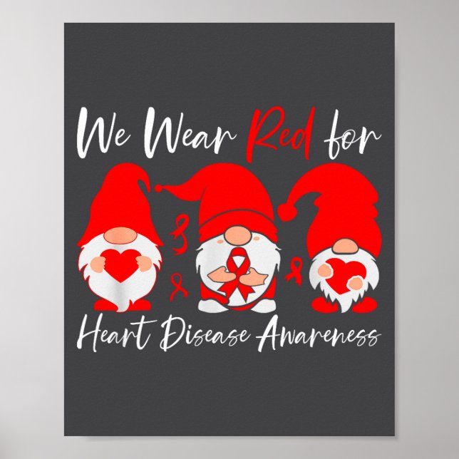 Heart Disease Awareness Gnome  Poster (Framsidan)