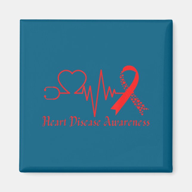 Heart Disease Awareness Go Red In February Health  Magnet (Framsidan)