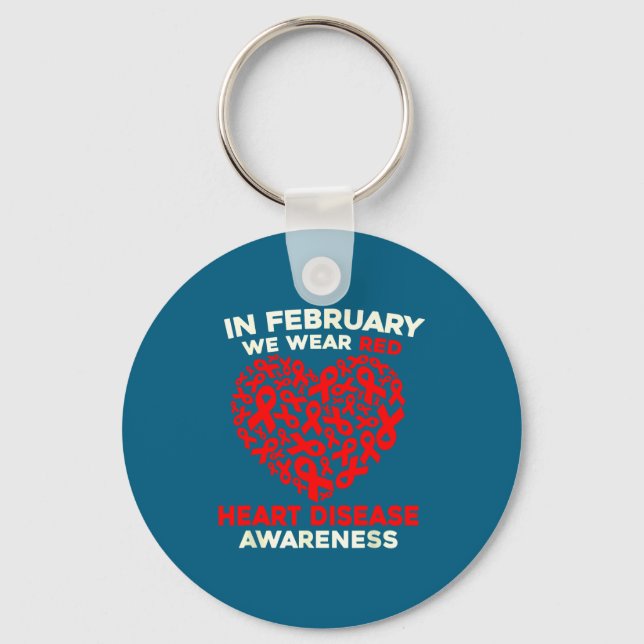 Heart Disease Awareness Go Red In February Health  Nyckelring (Framsida)