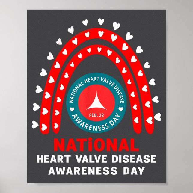 Heart Disease Awareness - Heart Valve Disease Awar Poster (Framsidan)
