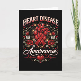 Heart Disease Awareness Helgkort