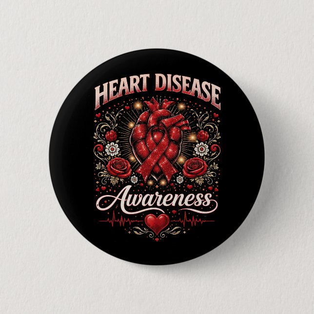 Heart Disease Awareness Knapp (Framsida)