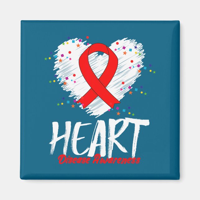 Heart Disease Awareness  Magnet (Framsidan)