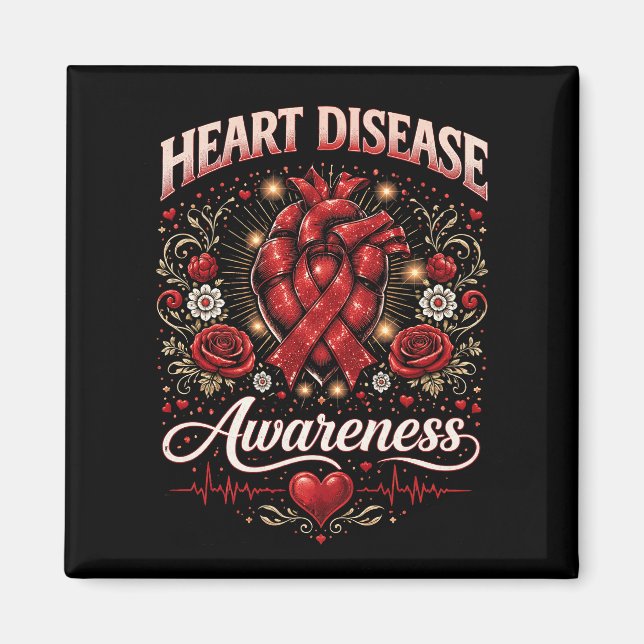 Heart Disease Awareness Magnet (Framsidan)