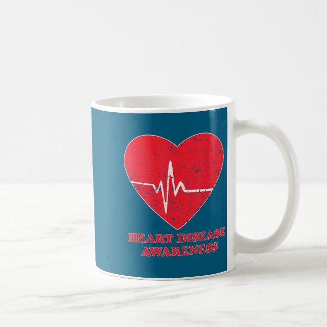 Heart Disease Awareness -national Wear Red Shirt D Kaffemugg (Höger)