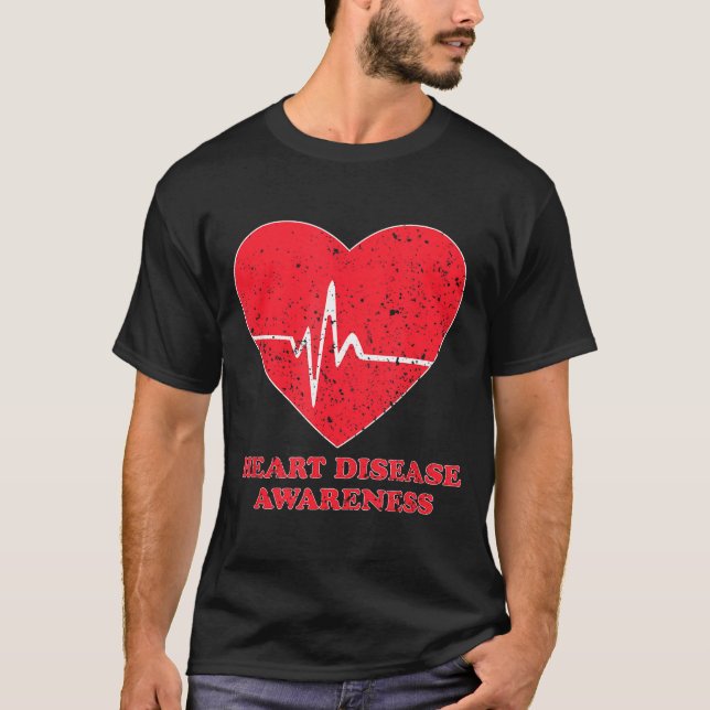 Heart Disease Awareness -national Wear Red Shirt D T Shirt (Framsida)
