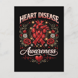 Heart Disease Awareness Vykort