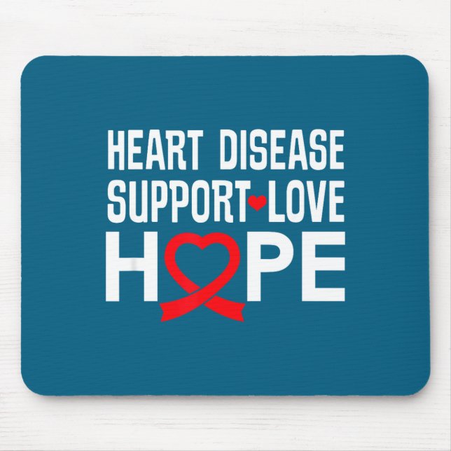 Heart Disease Suprt Love Hope Red Ribbon  Musmatta (Framsidan)