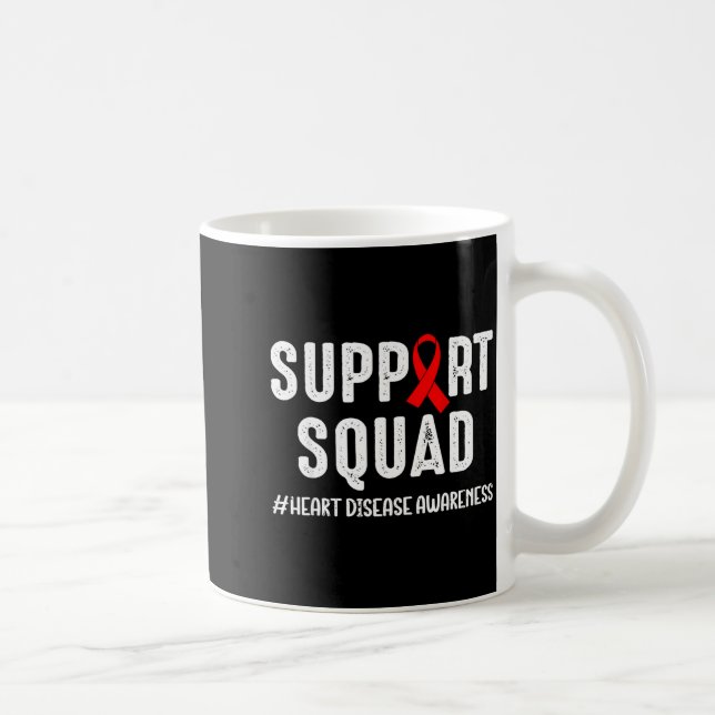 Heart Disease Warrior Support Squad Heart Disease  Kaffemugg (Höger)