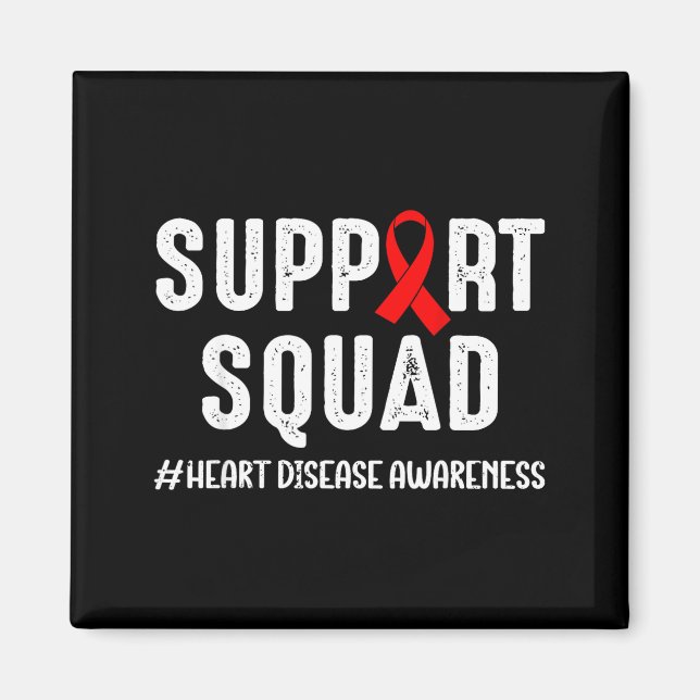 Heart Disease Warrior Support Squad Heart Disease  Magnet (Framsidan)