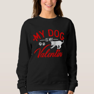 Heart Dog Alla hjärtans dag Hund Mamma Pappa Dejti T Shirt
