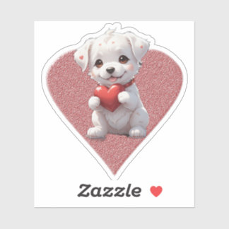 heart dog klistermärken