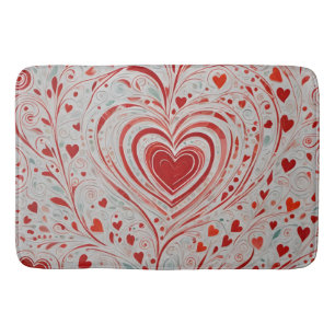 Heart Doodle Badrumsmatta