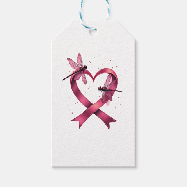 Heart Dragonflies Manar Women Kid Presentetikett (Framsidan)