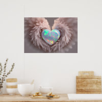 *~* Heart Dusty Ro Angel Vingar AP78 Opal Poster