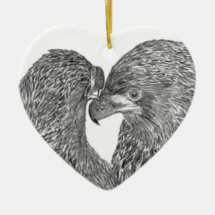 Heart Eagle Ornament E15 & E16 SWFL HOME Milestone