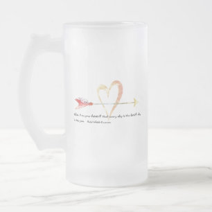 Heart Emerson-citat Frostat Ölglas