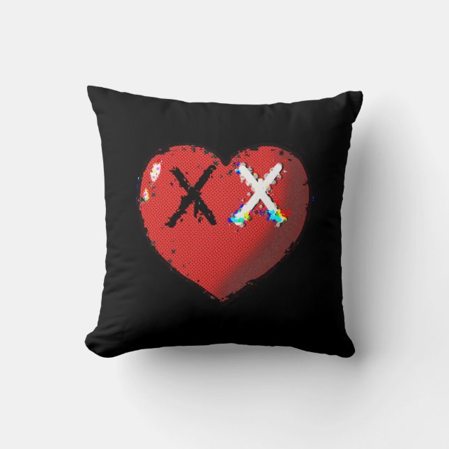 Heart emoji-kudde kudde (Framsida)