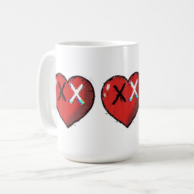 Heart emoji mugg (Framsida vänster)