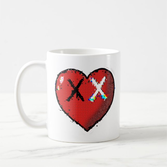 Heart Emote Coffee Mugg (Vänster)