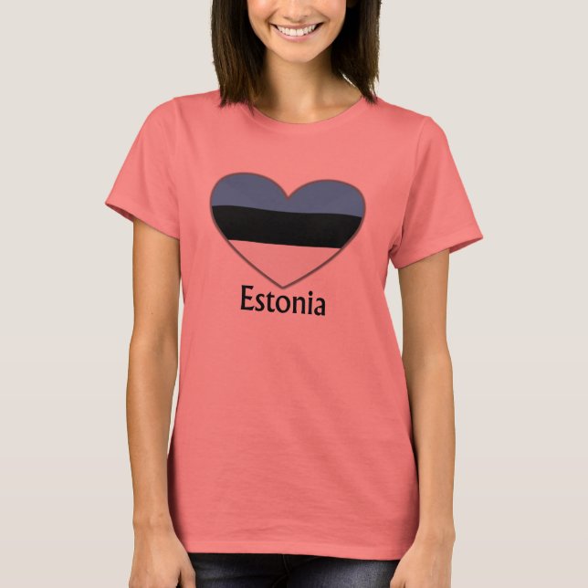 Heart Estland T-shirt (Framsida)